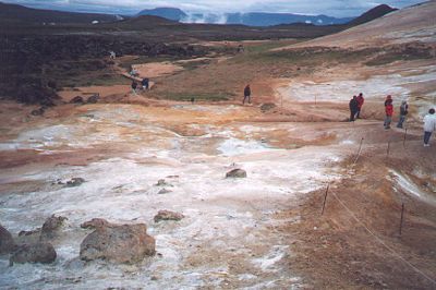 Namafjall geysers Myvatn Husavik Iceland